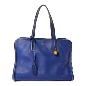 Alexander McQueen Pebbled Calfskin  Padlock Tote
